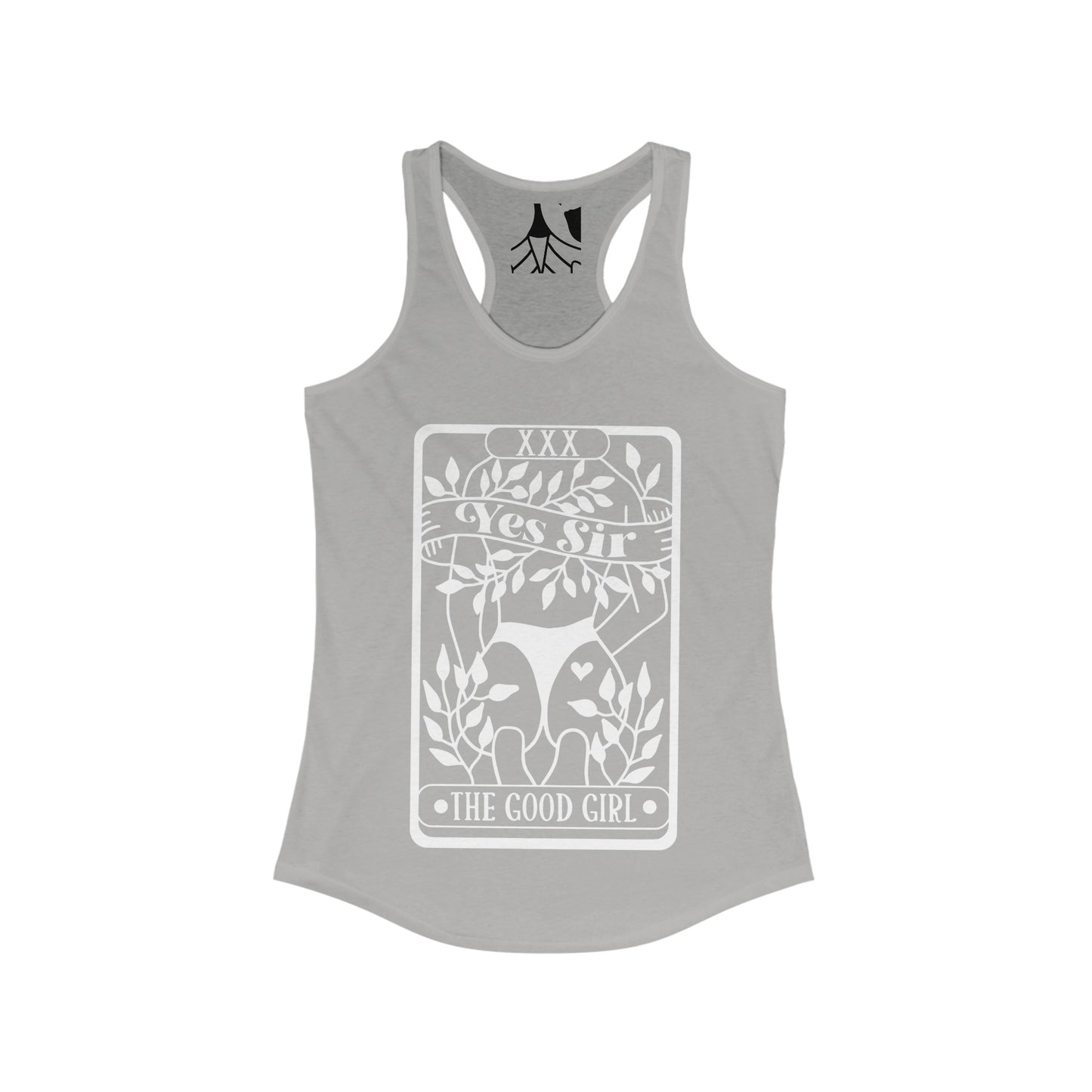 Tarot Card Yes Sir The Good Girl Women's Ideal Racerback Tank