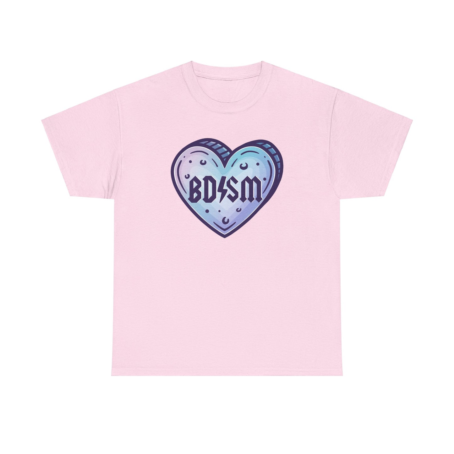 BDSM Rock Heart Unisex Heavy Cotton Tee