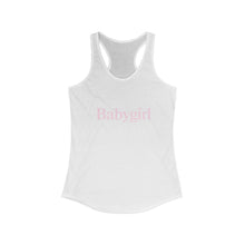 Charger l&#39;image dans la galerie, Babygirl Women&#39;s Ideal Racerback Tank with Baby Pink Letters
