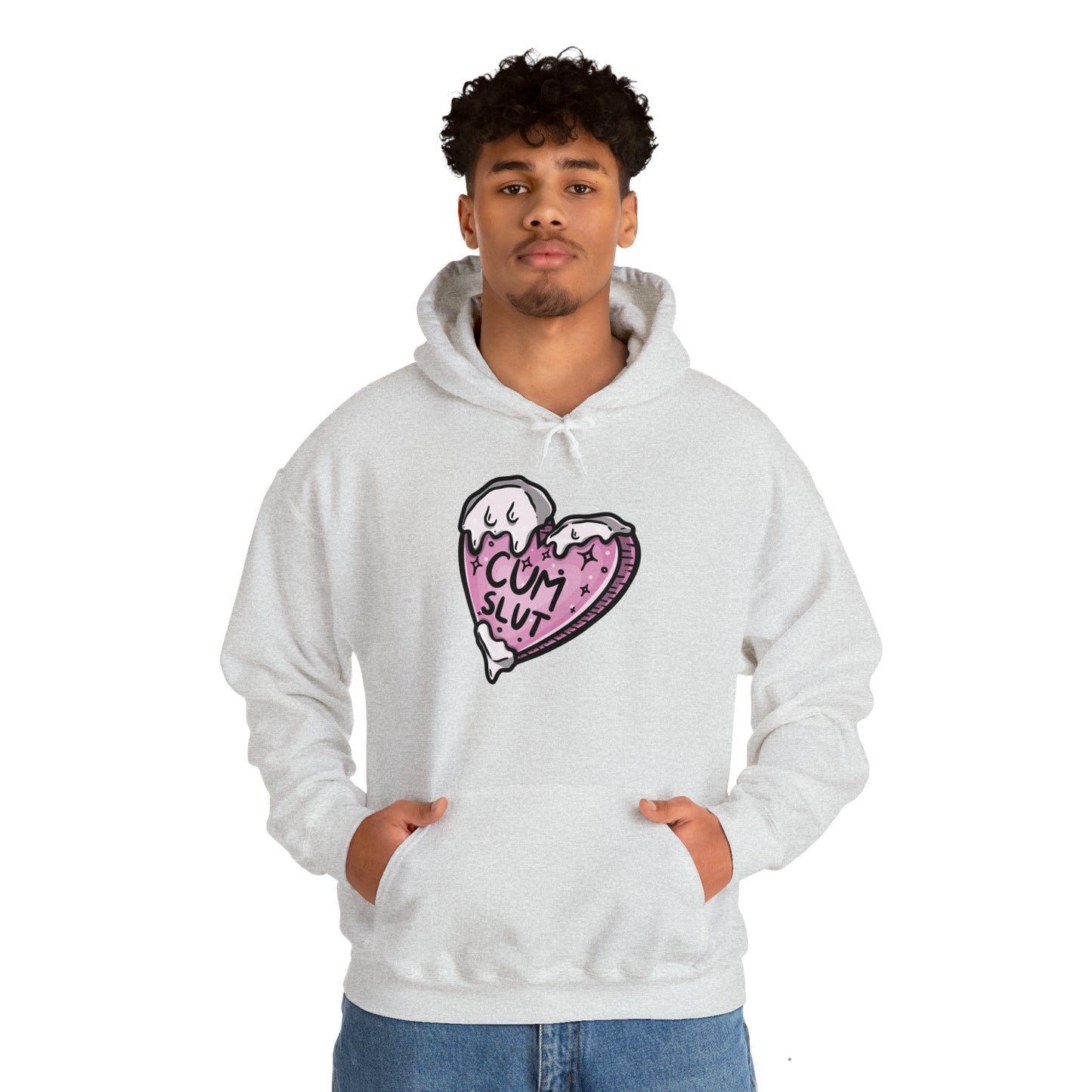 Cum Slut Pleasure Kink Unisex Heavy Blend Hoodie