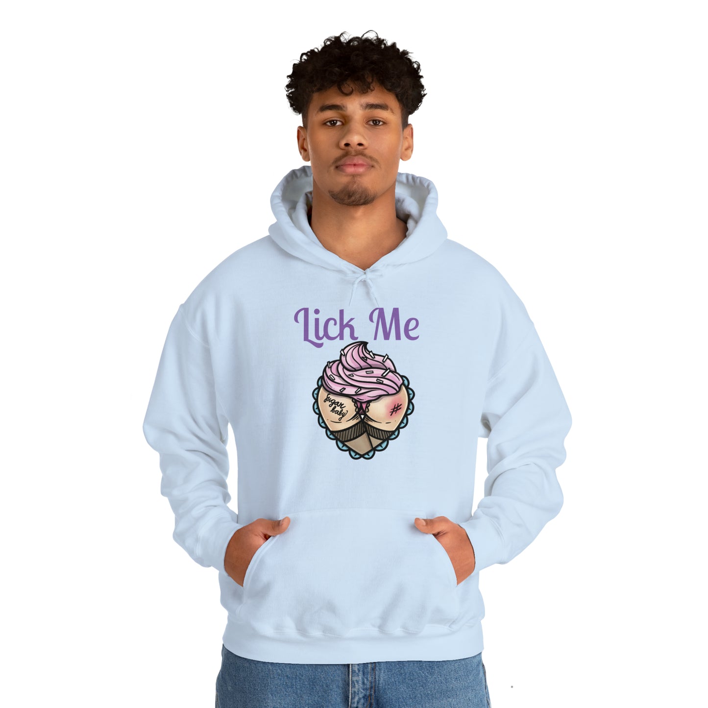 Lick Me Pleasure Kink Unisex Heavy Blend Hooded Sweatshirt