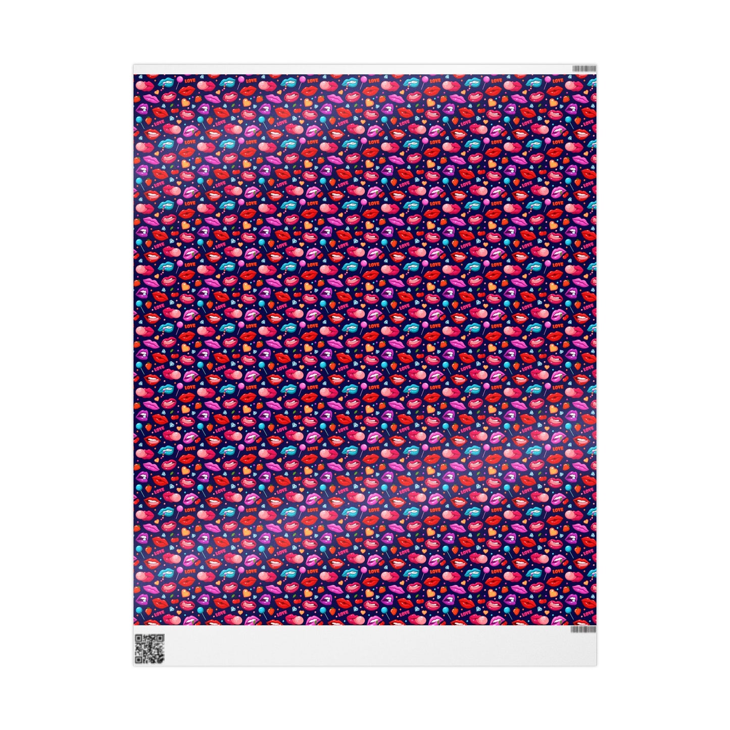 Kissing Lips Wrapping Paper