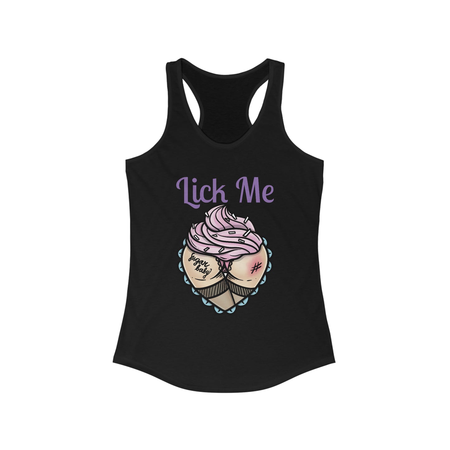 Lick Me Pleasure Kink Women's Ideal Racerback Tank