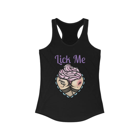 Lick Me Pleasure Kink Women's Ideal Racerback Tank