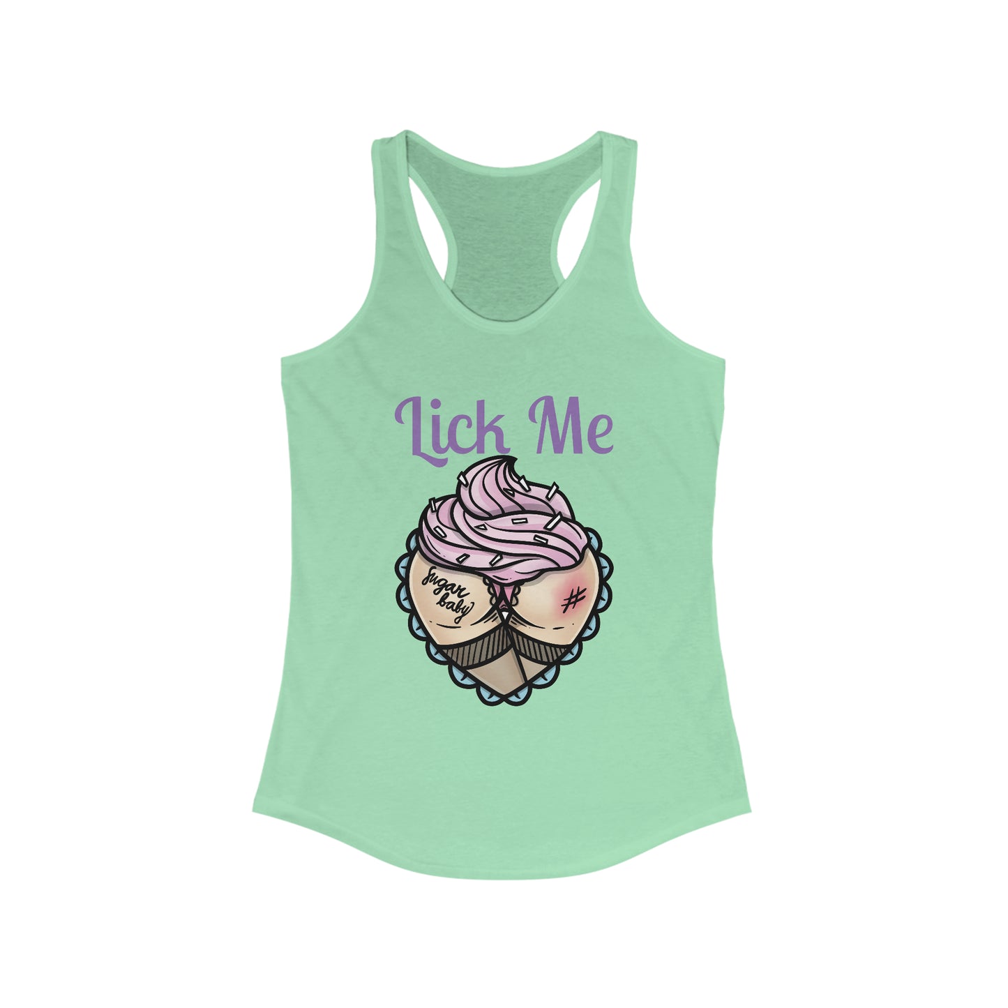 Lick Me Pleasure Kink Women's Ideal Racerback Tank