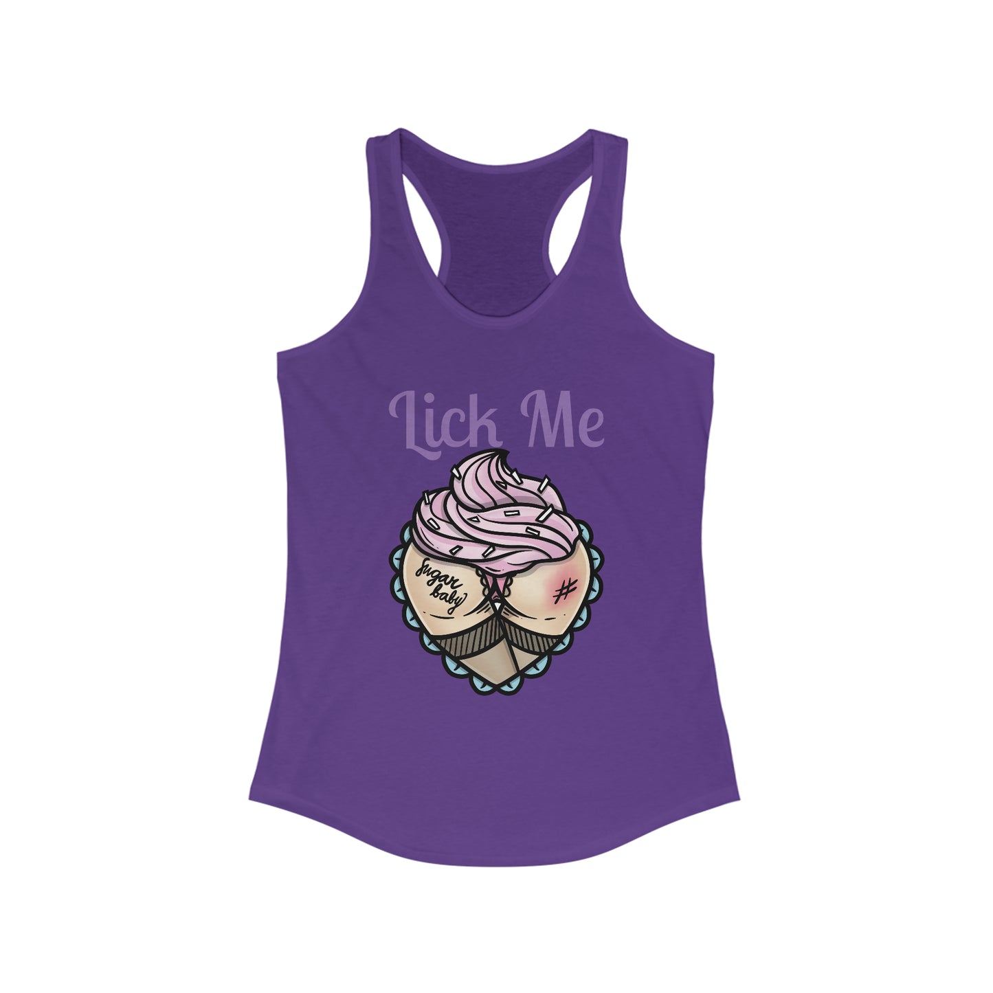 Lick Me Pleasure Kink Women's Ideal Racerback Tank