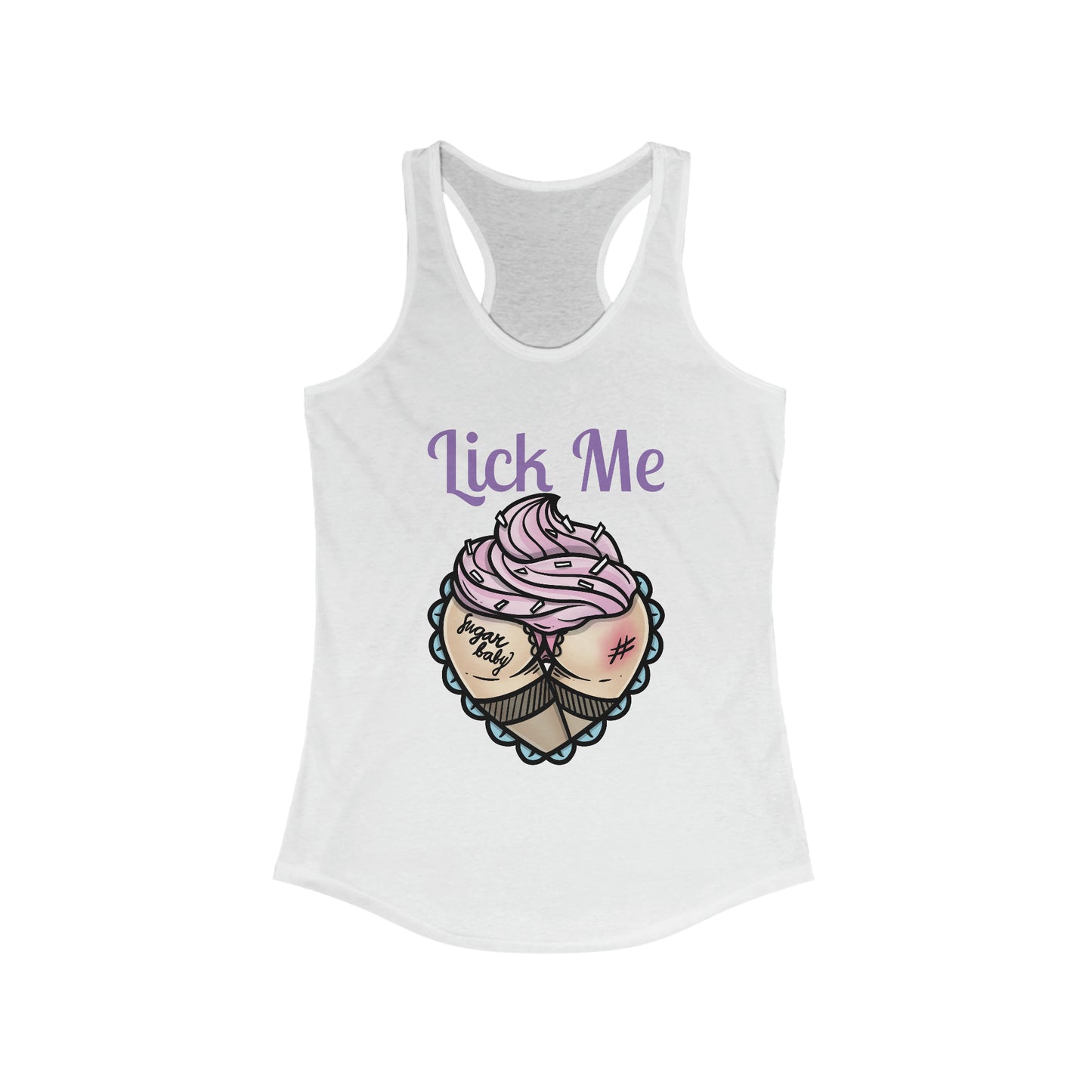 Lick Me Pleasure Kink Women's Ideal Racerback Tank