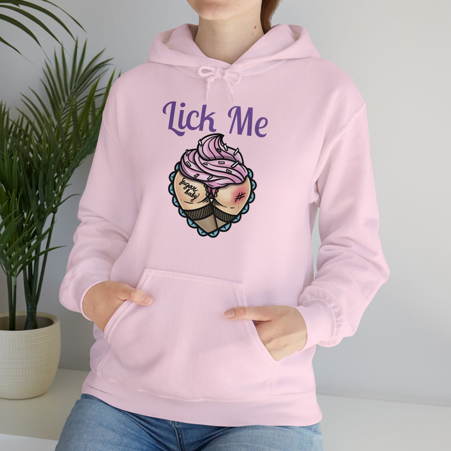 Lick Me Pleasure Kink Unisex Heavy Blend Hooded Sweatshirt