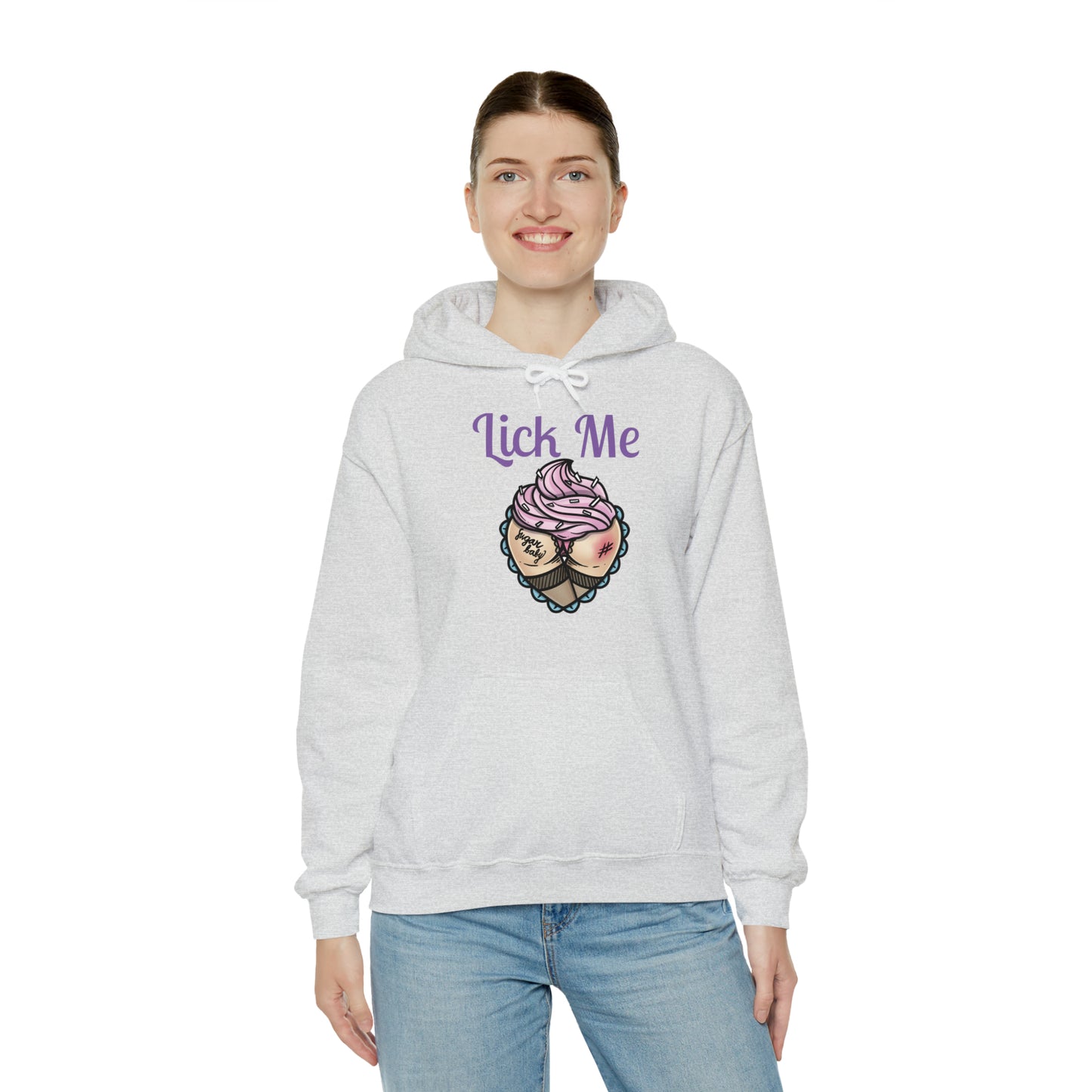 Lick Me Pleasure Kink Unisex Heavy Blend Hooded Sweatshirt