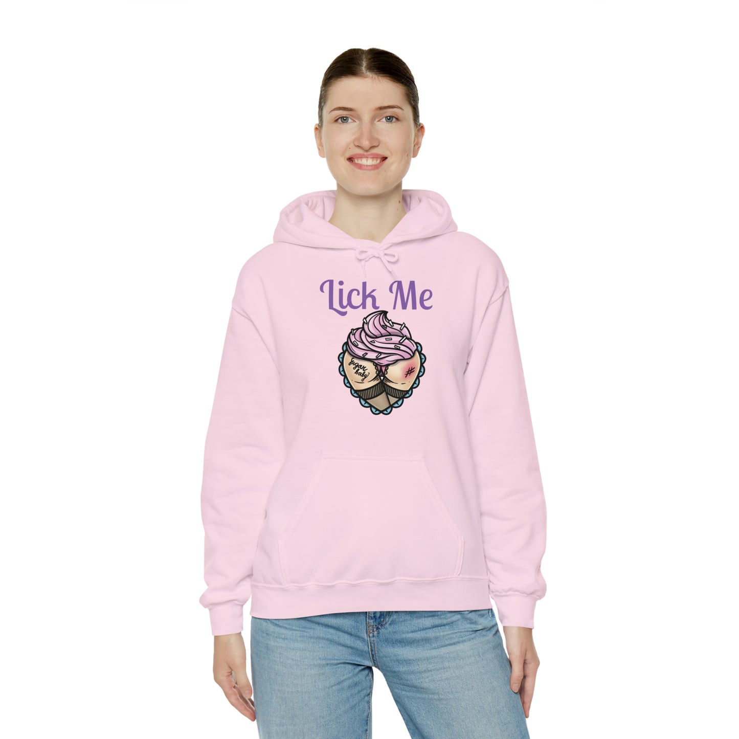 Lick Me Pleasure Kink Unisex Heavy Blend Hooded Sweatshirt