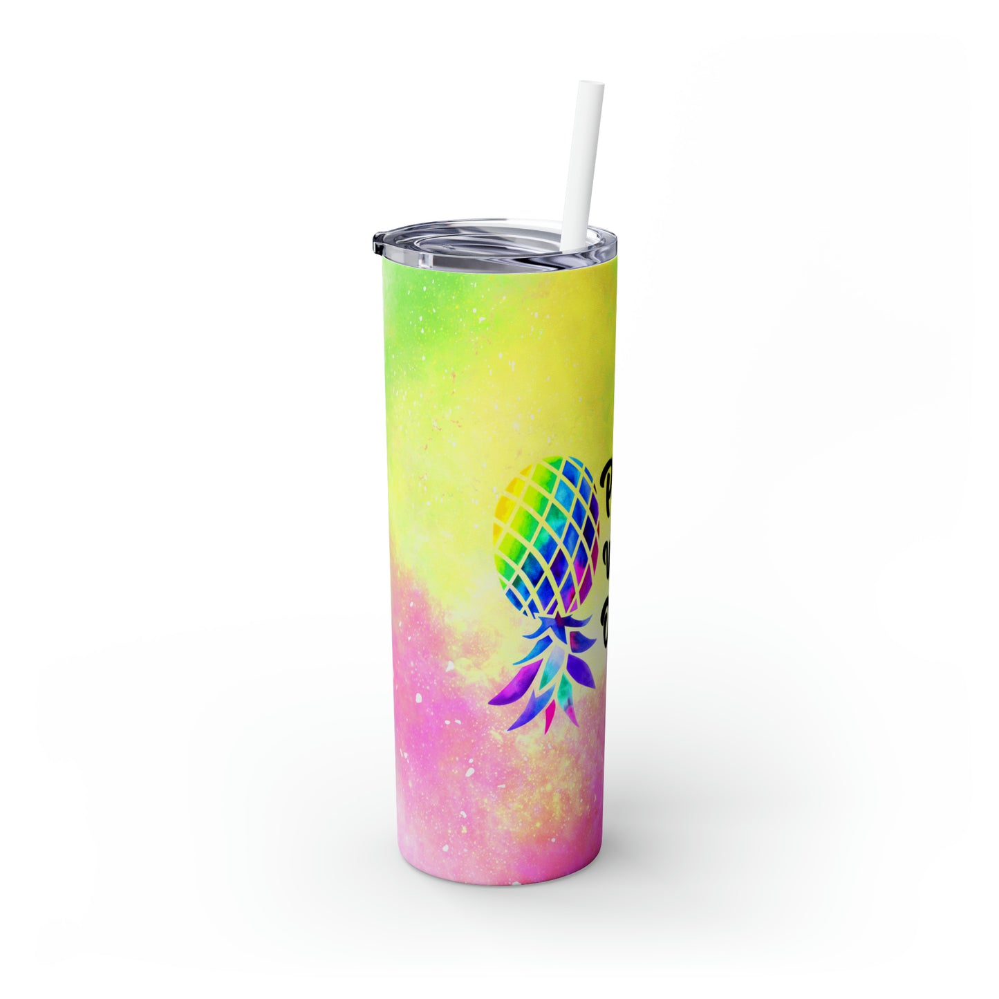 Plays Well With Others Skinny Tumbler with Straw, 20oz