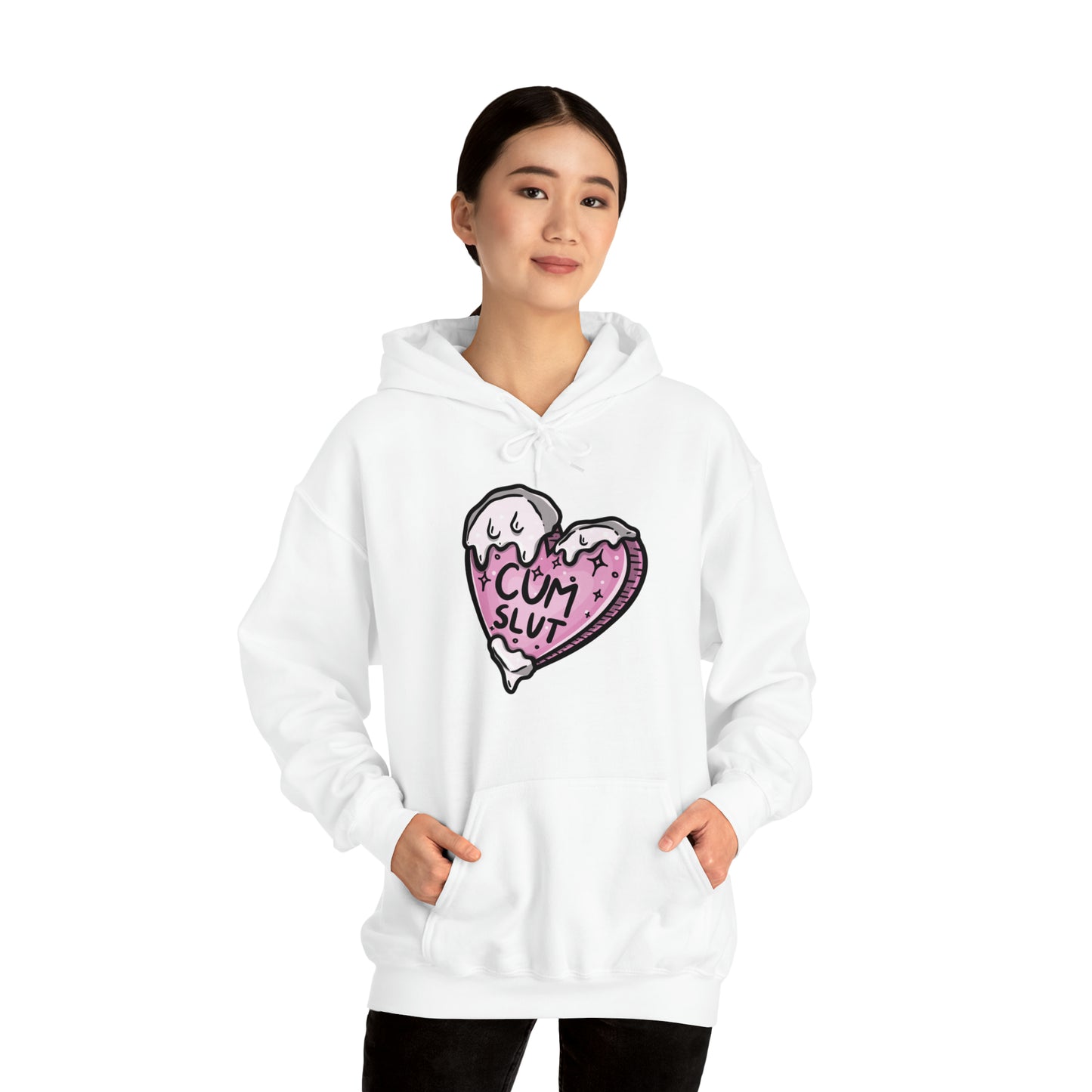 Cum Slut Pleasure Kink Unisex Heavy Blend Hoodie