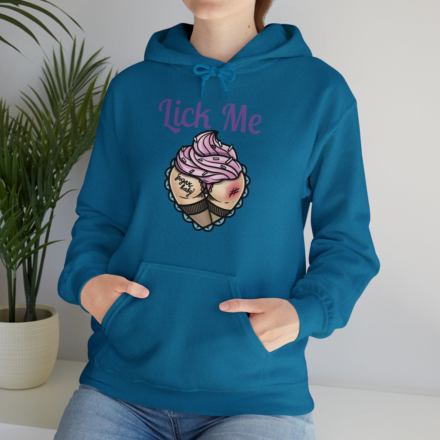 Lick Me Pleasure Kink Unisex Heavy Blend Hooded Sweatshirt