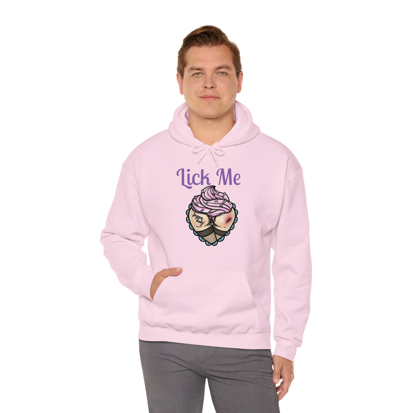 Lick Me Pleasure Kink Unisex Heavy Blend Hooded Sweatshirt