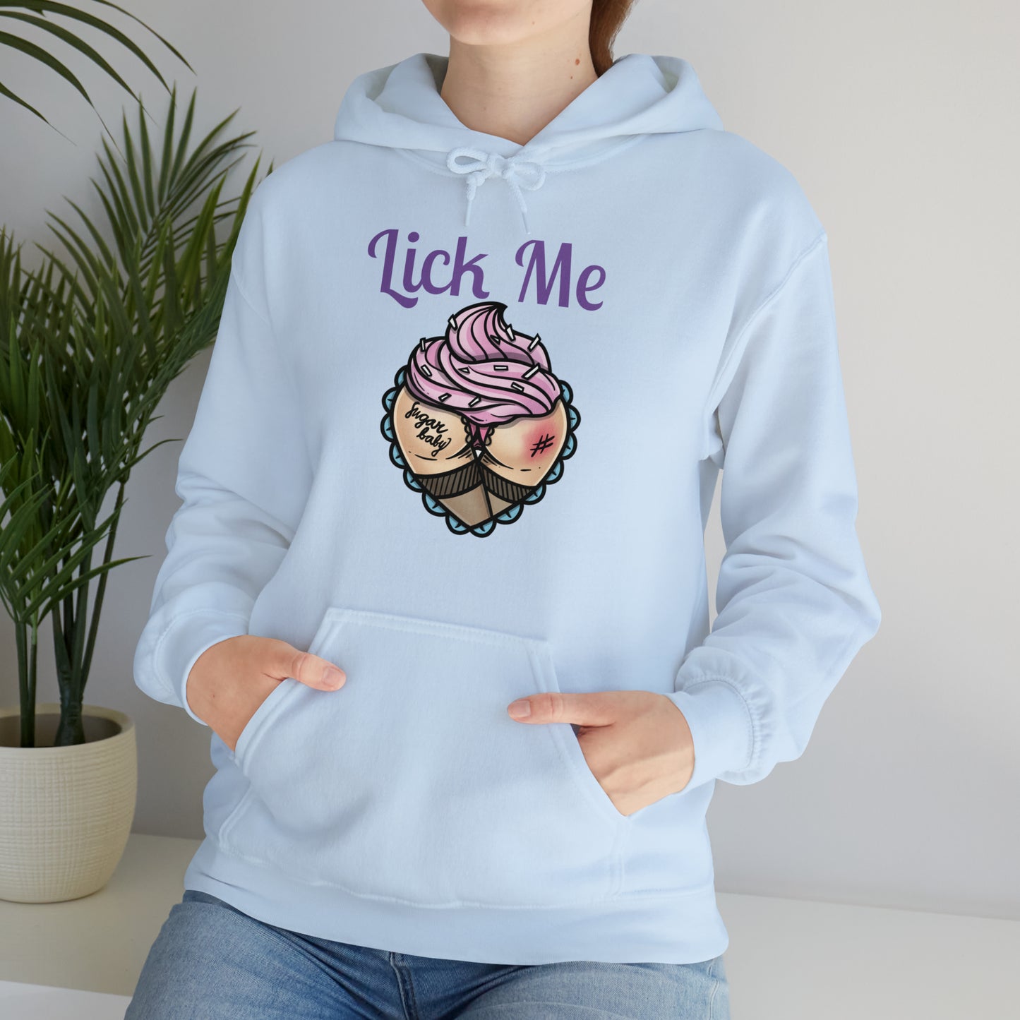 Lick Me Pleasure Kink Unisex Heavy Blend Hooded Sweatshirt