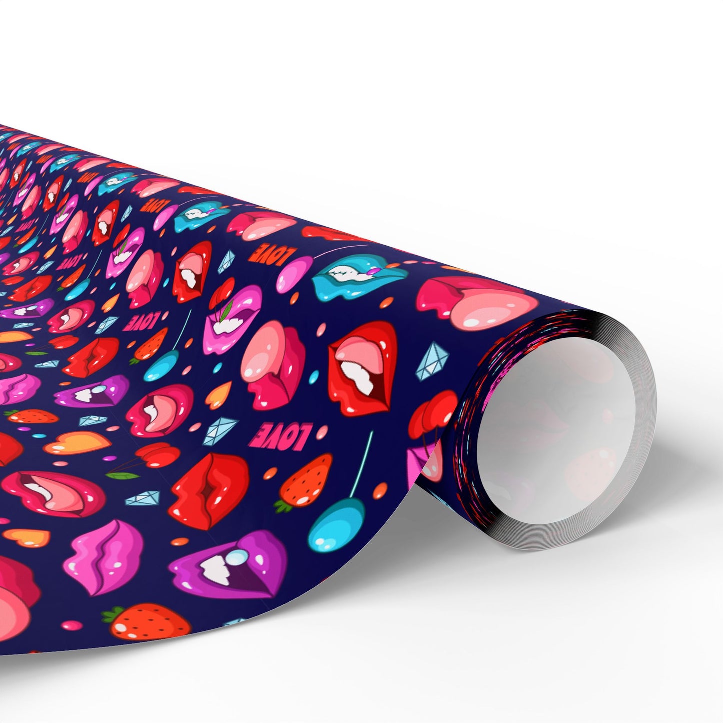 Kissing Lips Wrapping Paper