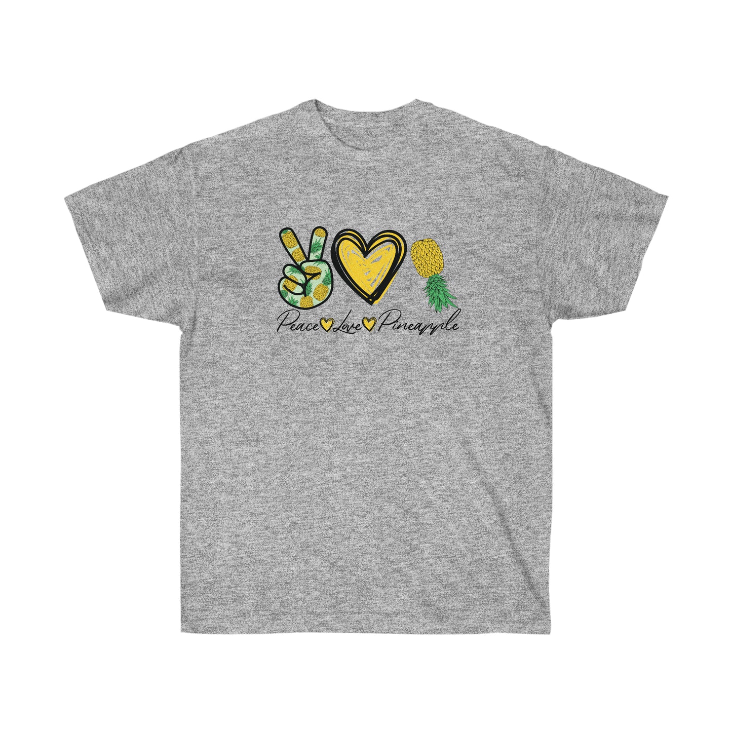 Peace, Love & Pineapple Unisex Ultra Cotton Tee