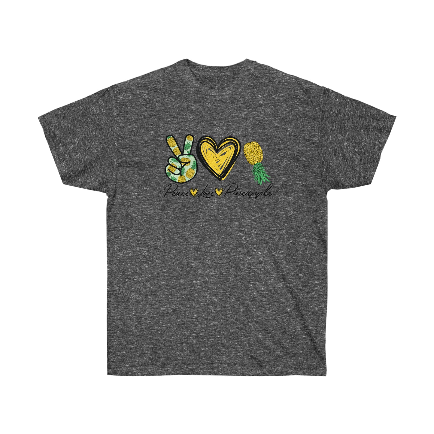 Peace, Love & Pineapple Unisex Ultra Cotton Tee