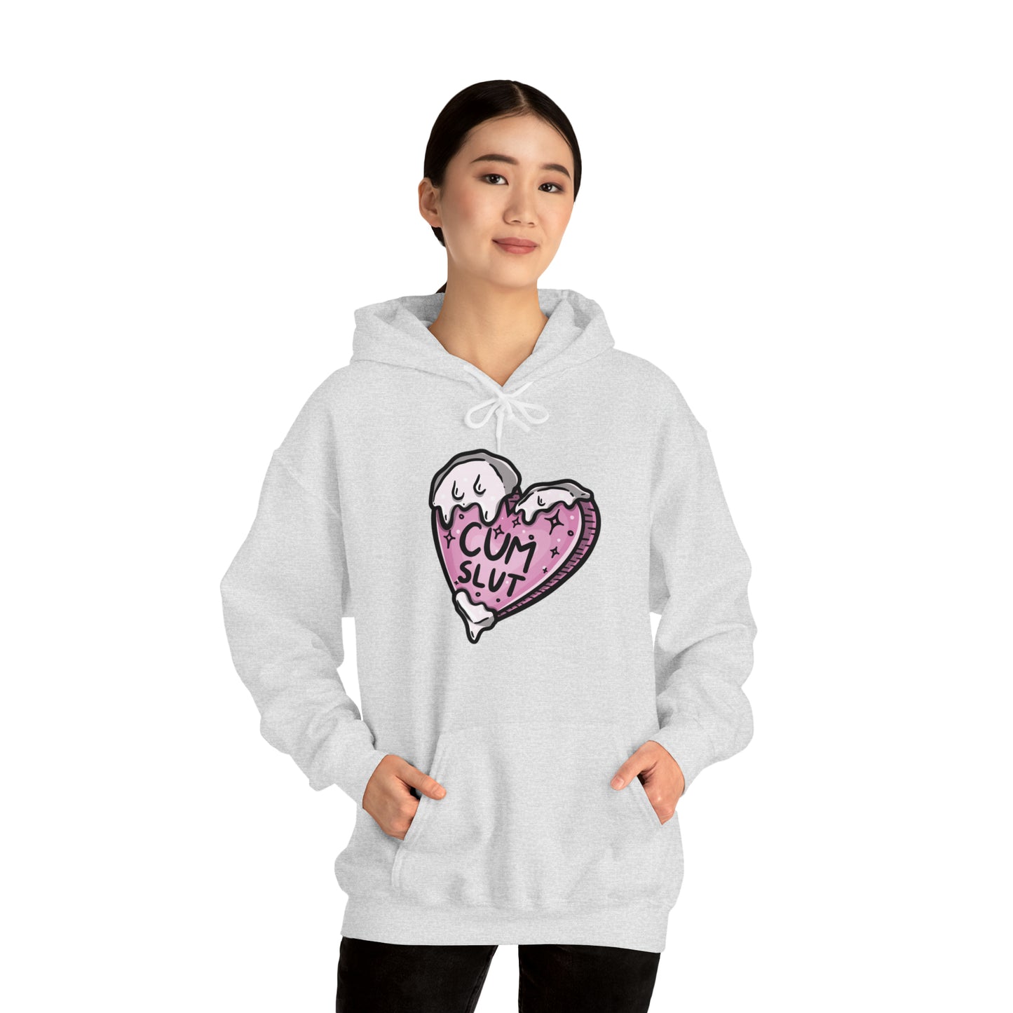 Cum Slut Pleasure Kink Unisex Heavy Blend Hoodie