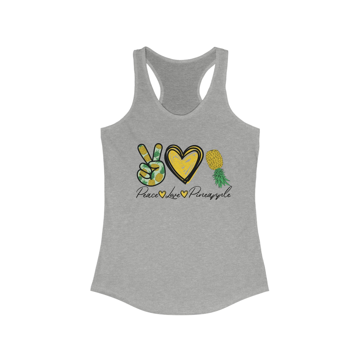 Peace, Love & Pineapple Women's Ideal Racerback Tank