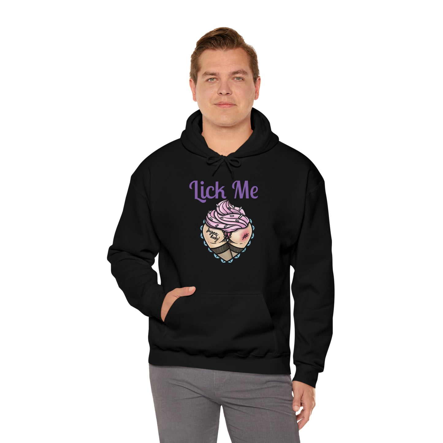 Lick Me Pleasure Kink Unisex Heavy Blend Hooded Sweatshirt