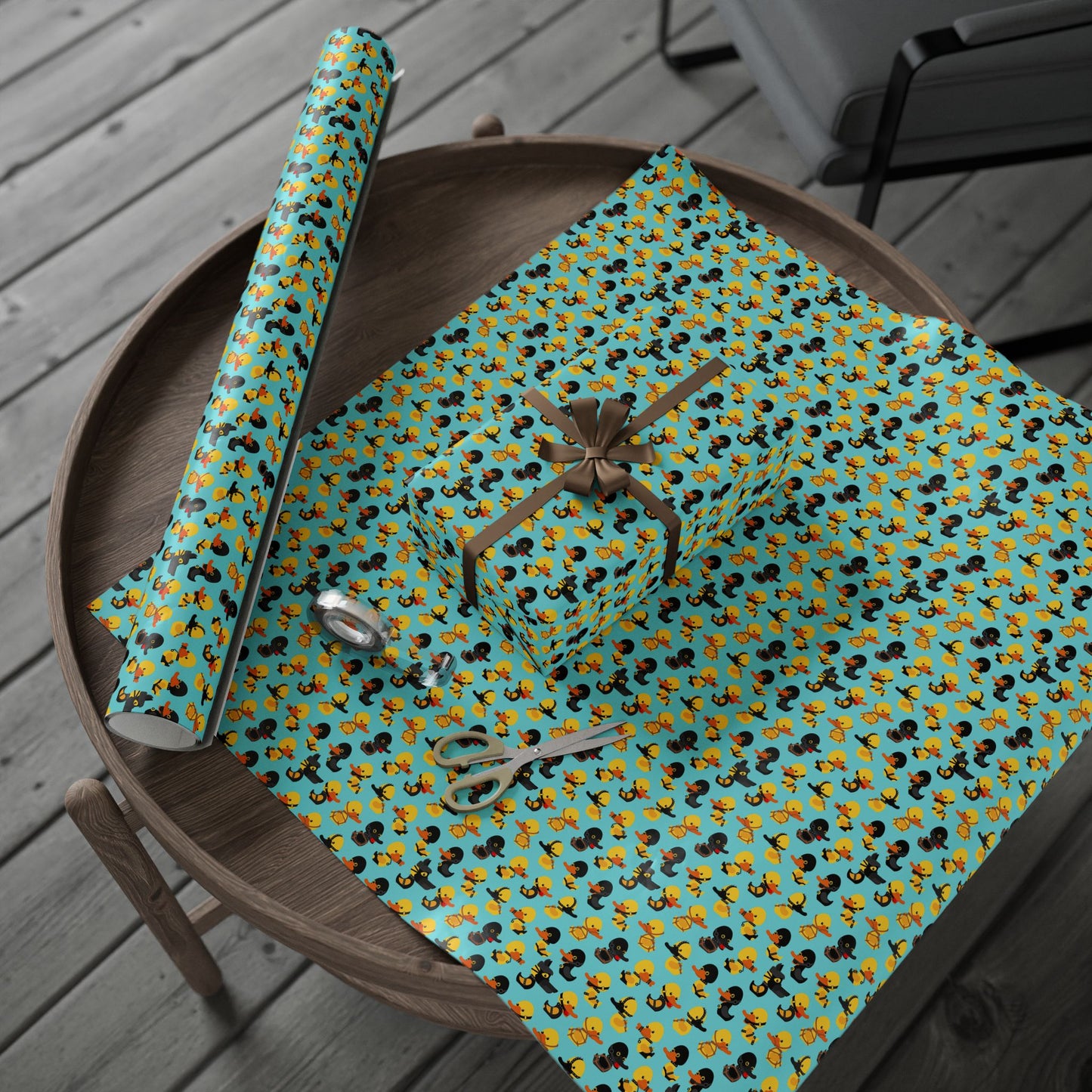 Bound Ducks Wrapping Paper