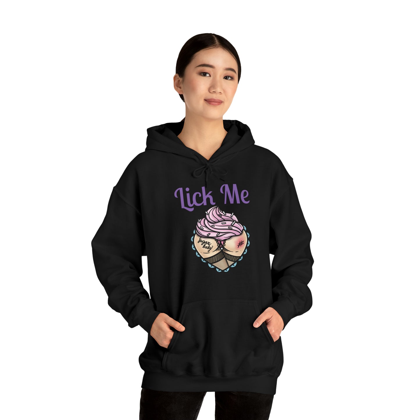 Lick Me Pleasure Kink Unisex Heavy Blend Hooded Sweatshirt