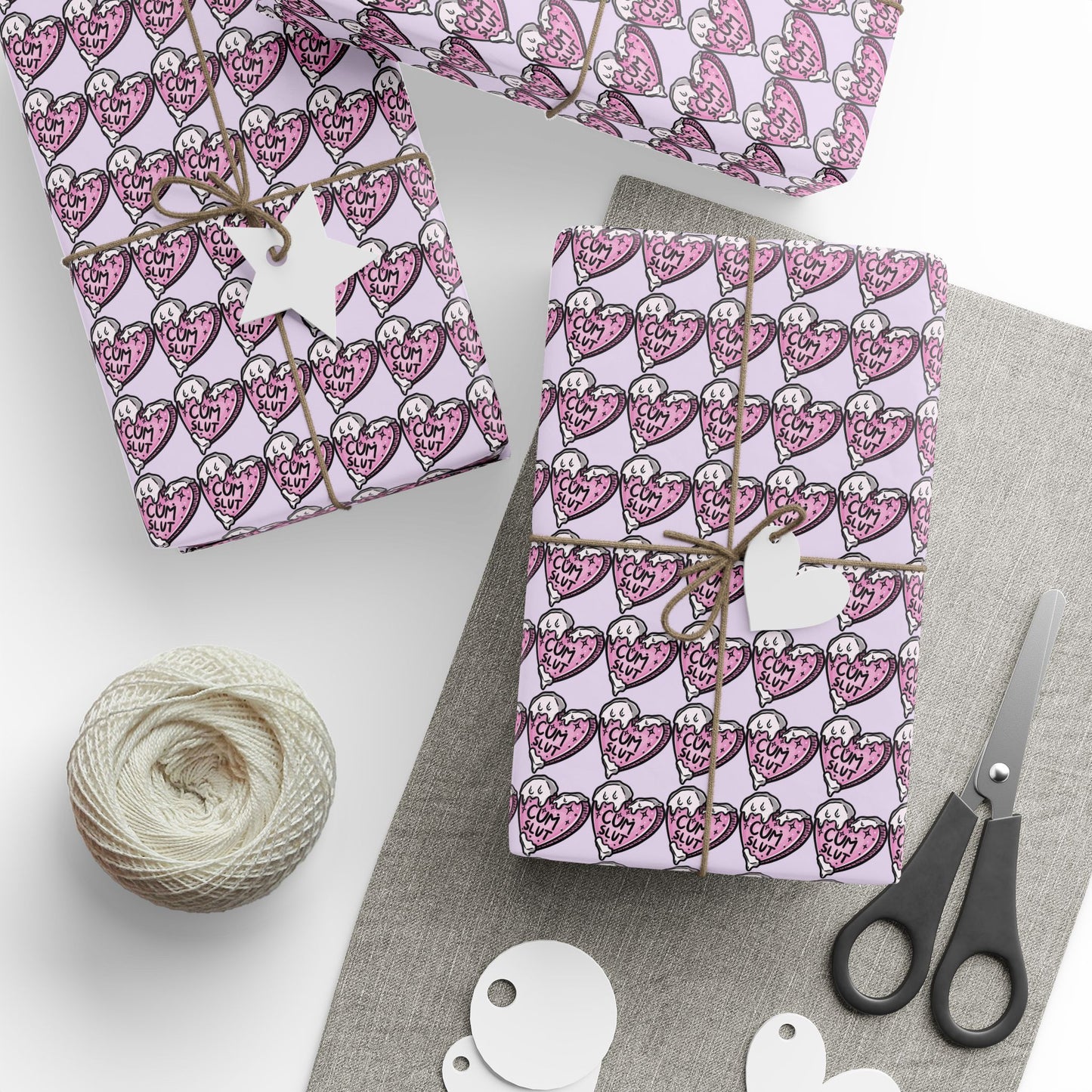 Cum Slut Pleasure Kink Wrapping Paper