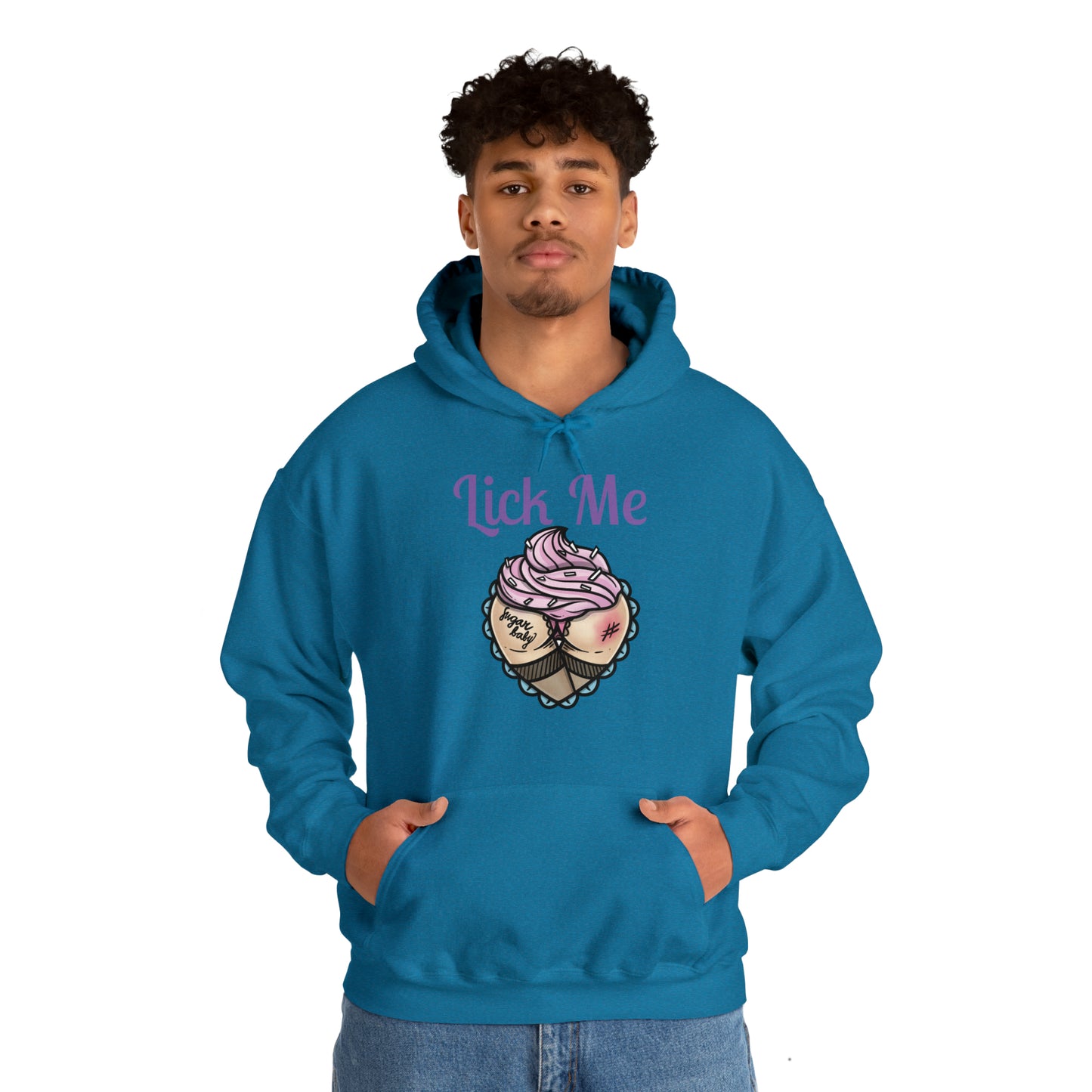 Lick Me Pleasure Kink Unisex Heavy Blend Hooded Sweatshirt