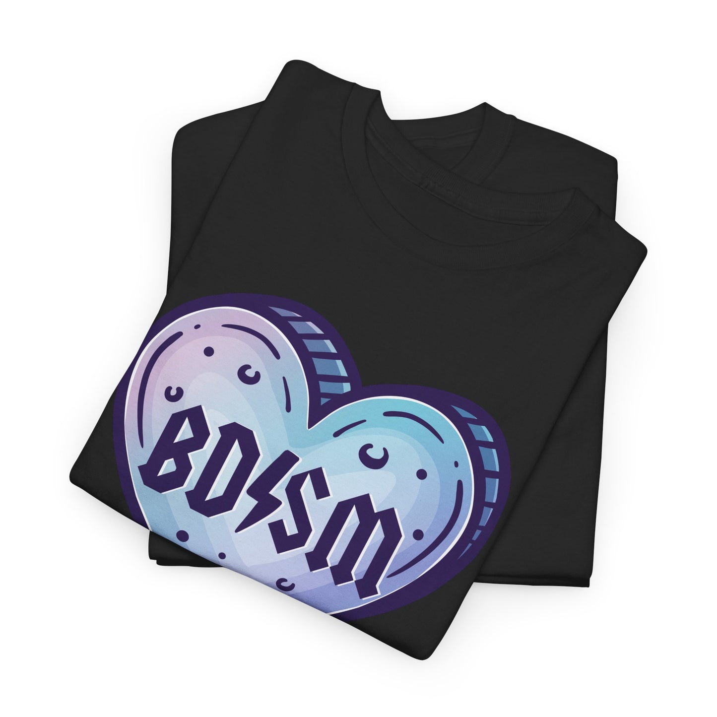 BDSM Rock Heart Unisex Heavy Cotton Tee