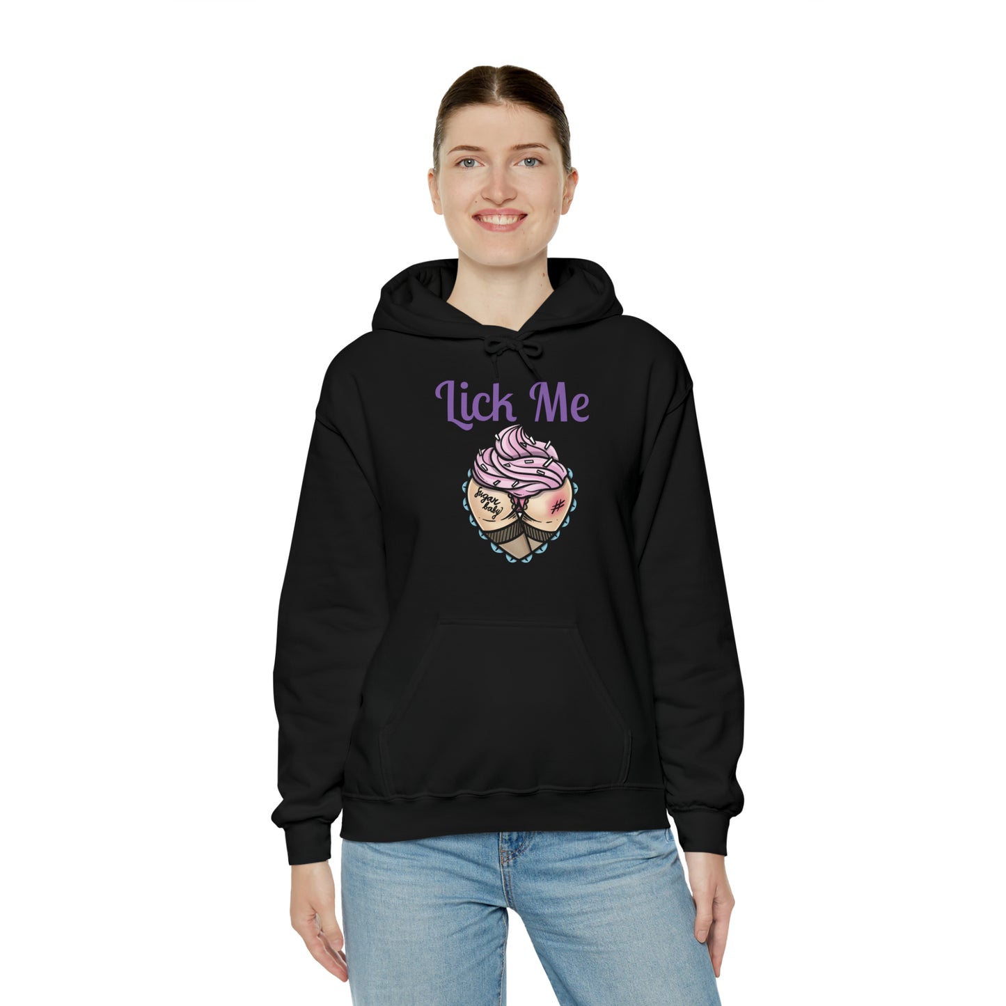 Lick Me Pleasure Kink Unisex Heavy Blend Hooded Sweatshirt