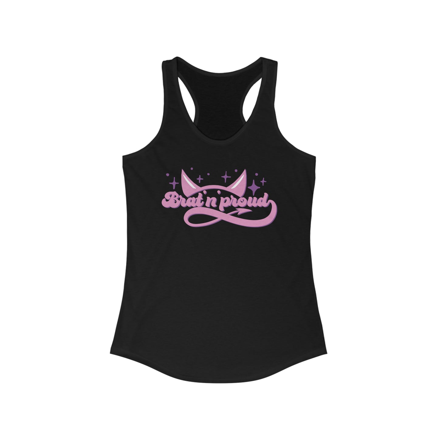 Bratty & Proud Pleasure Kink Women's Ideal Racerback Tank