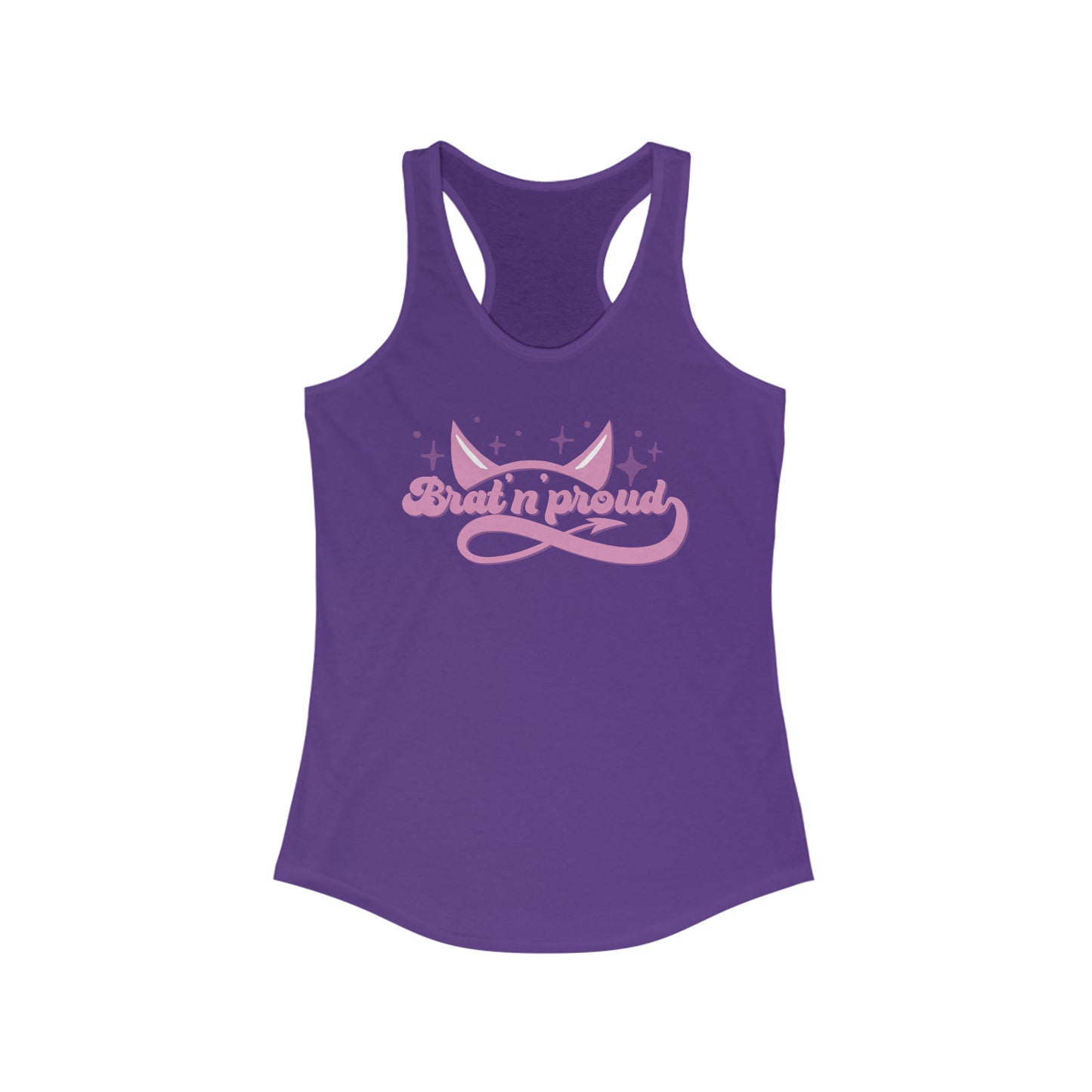 Bratty & Proud Pleasure Kink Women's Ideal Racerback Tank