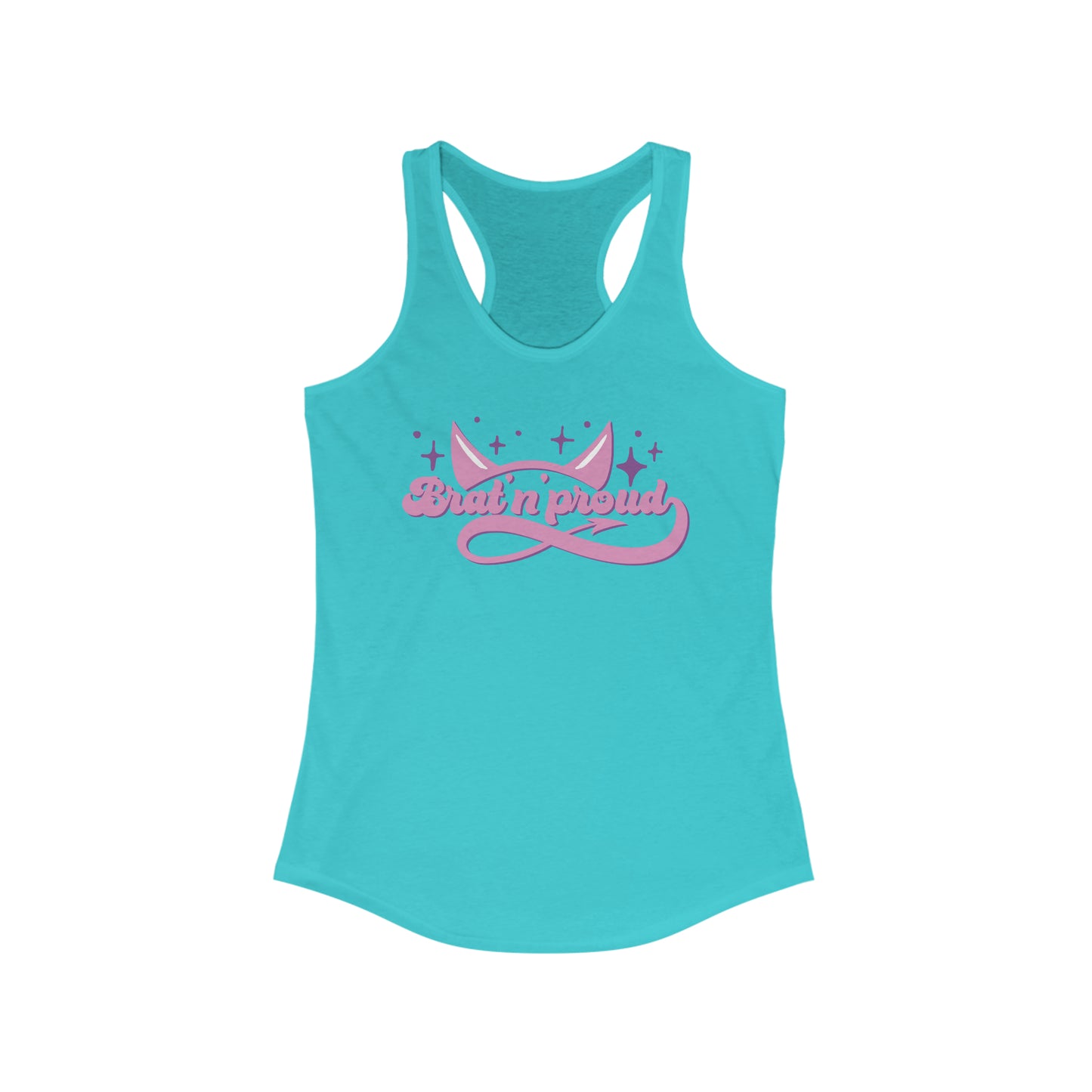 Bratty & Proud Pleasure Kink Women's Ideal Racerback Tank