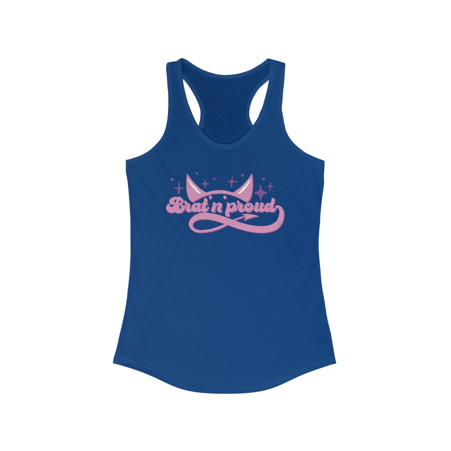 Bratty & Proud Pleasure Kink Women's Ideal Racerback Tank