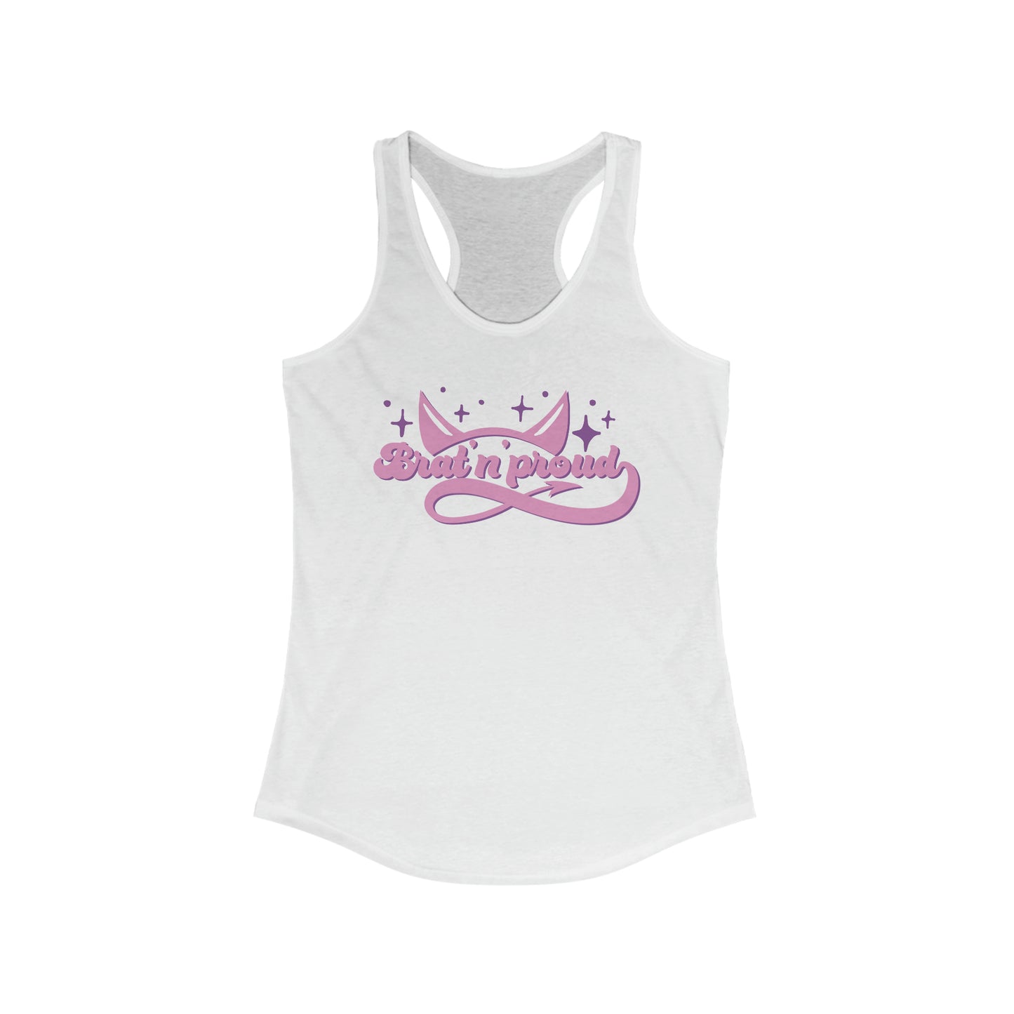 Bratty & Proud Pleasure Kink Women's Ideal Racerback Tank