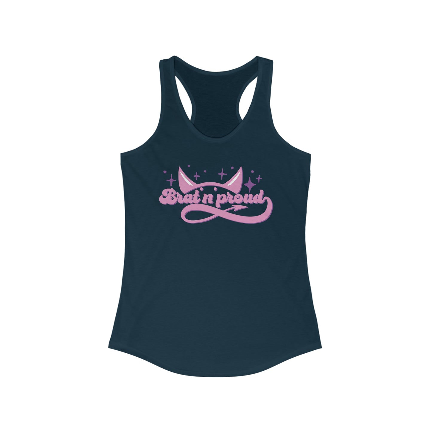 Bratty & Proud Pleasure Kink Women's Ideal Racerback Tank