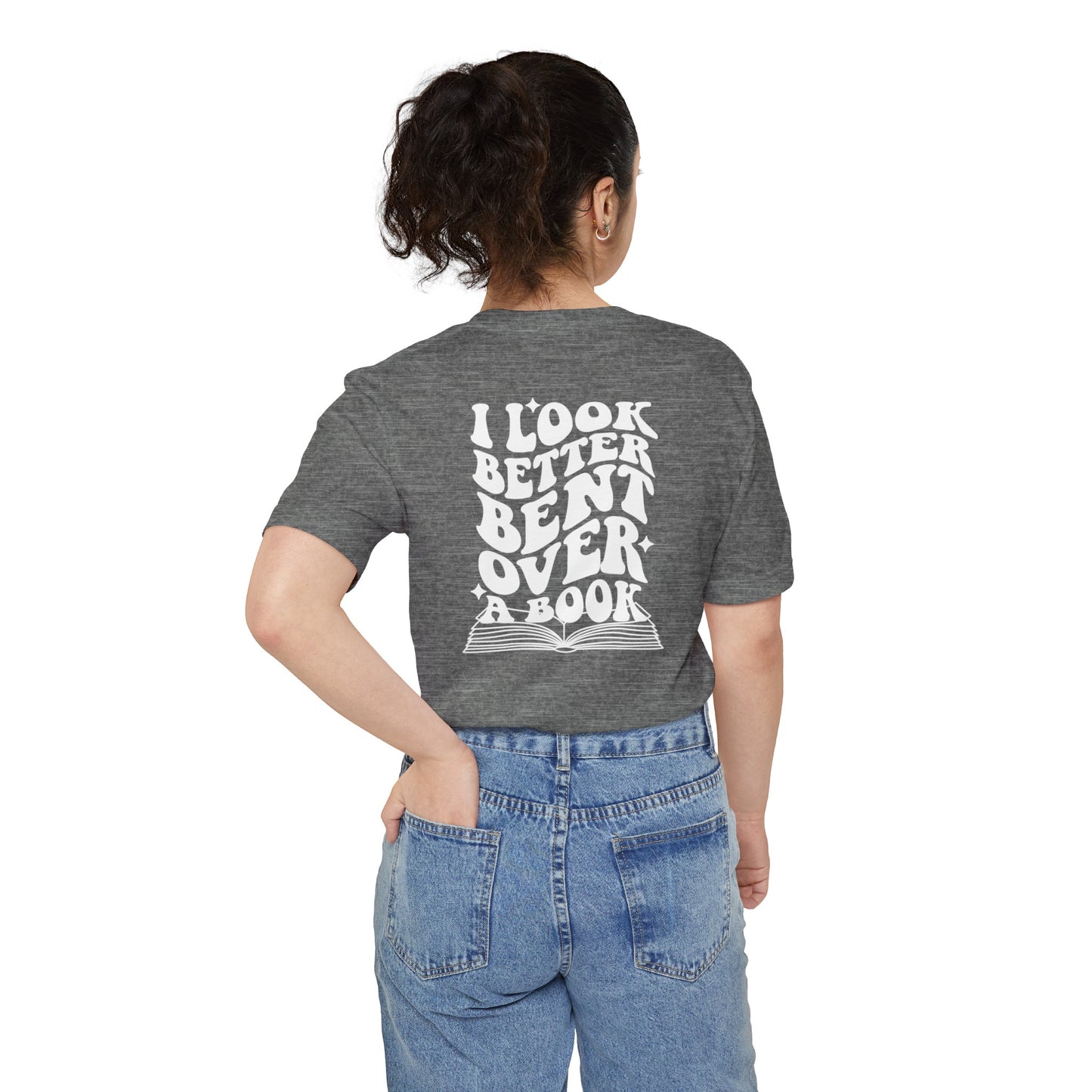 I Look Better Bent Over A Book Unisex Pocket T-shirt