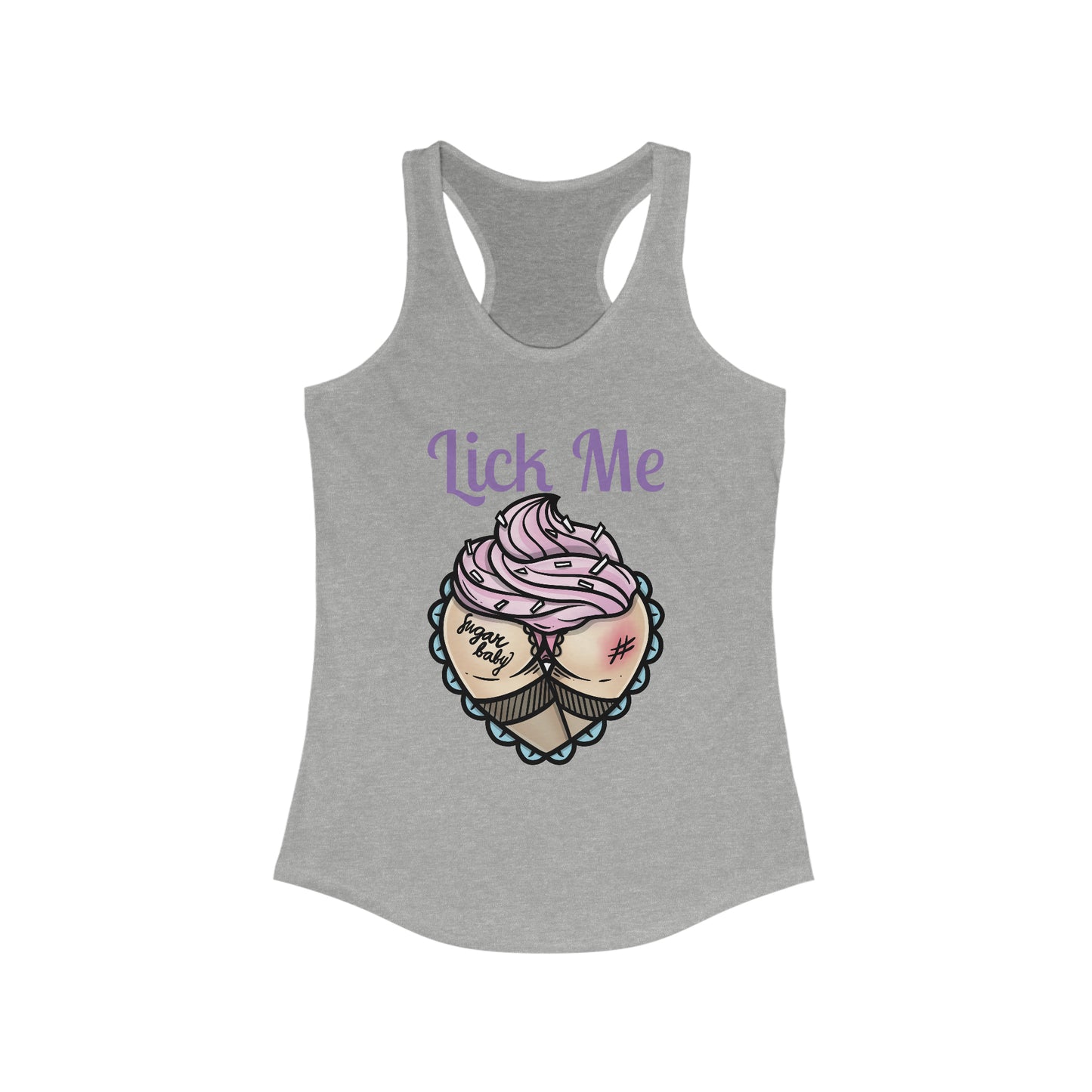 Lick Me Pleasure Kink Women's Ideal Racerback Tank