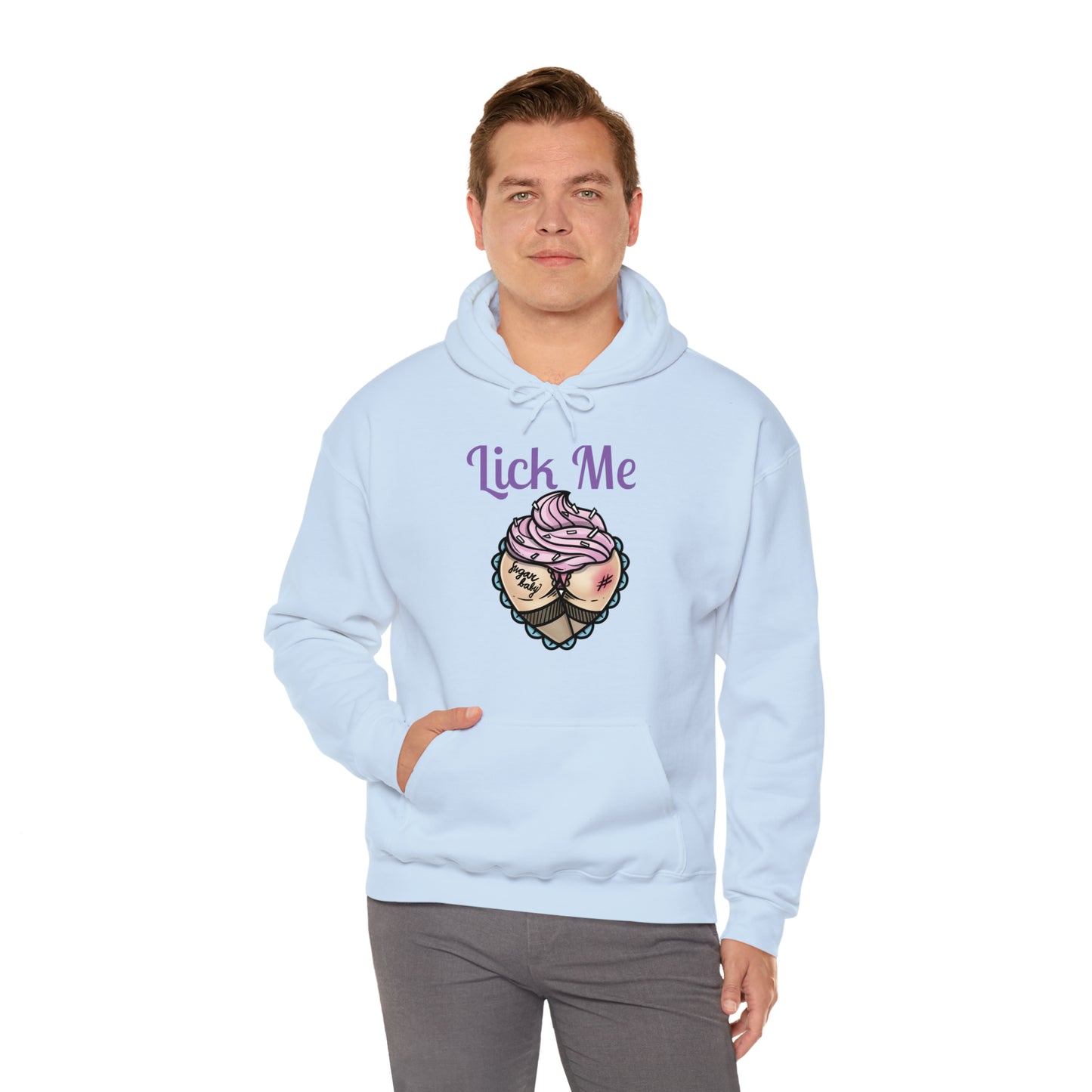 Lick Me Pleasure Kink Unisex Heavy Blend Hooded Sweatshirt