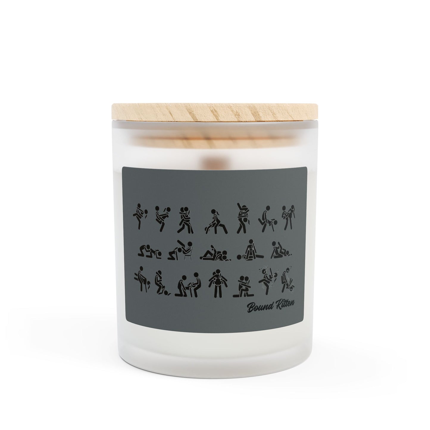 Sex Positions Frosted Glass Candle, 11oz