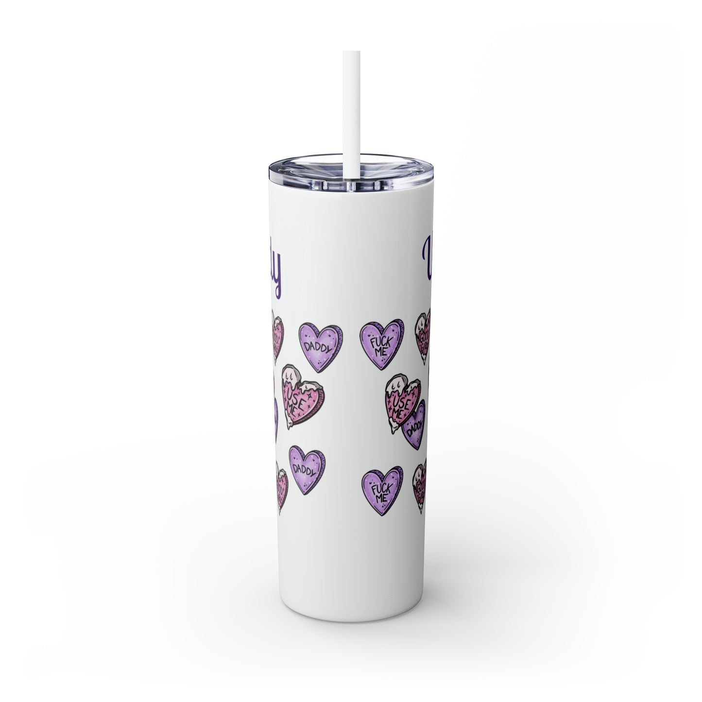 Use me Daddy Skinny Tumbler with Straw, 20oz