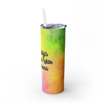 Load image into Gallery viewer, Plays Well With Others Skinny Tumbler with Straw, 20oz
