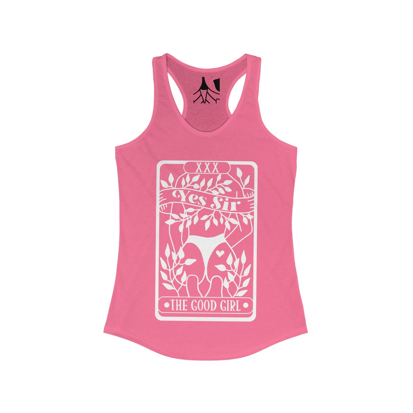 Tarot Card Yes Sir The Good Girl Women's Ideal Racerback Tank