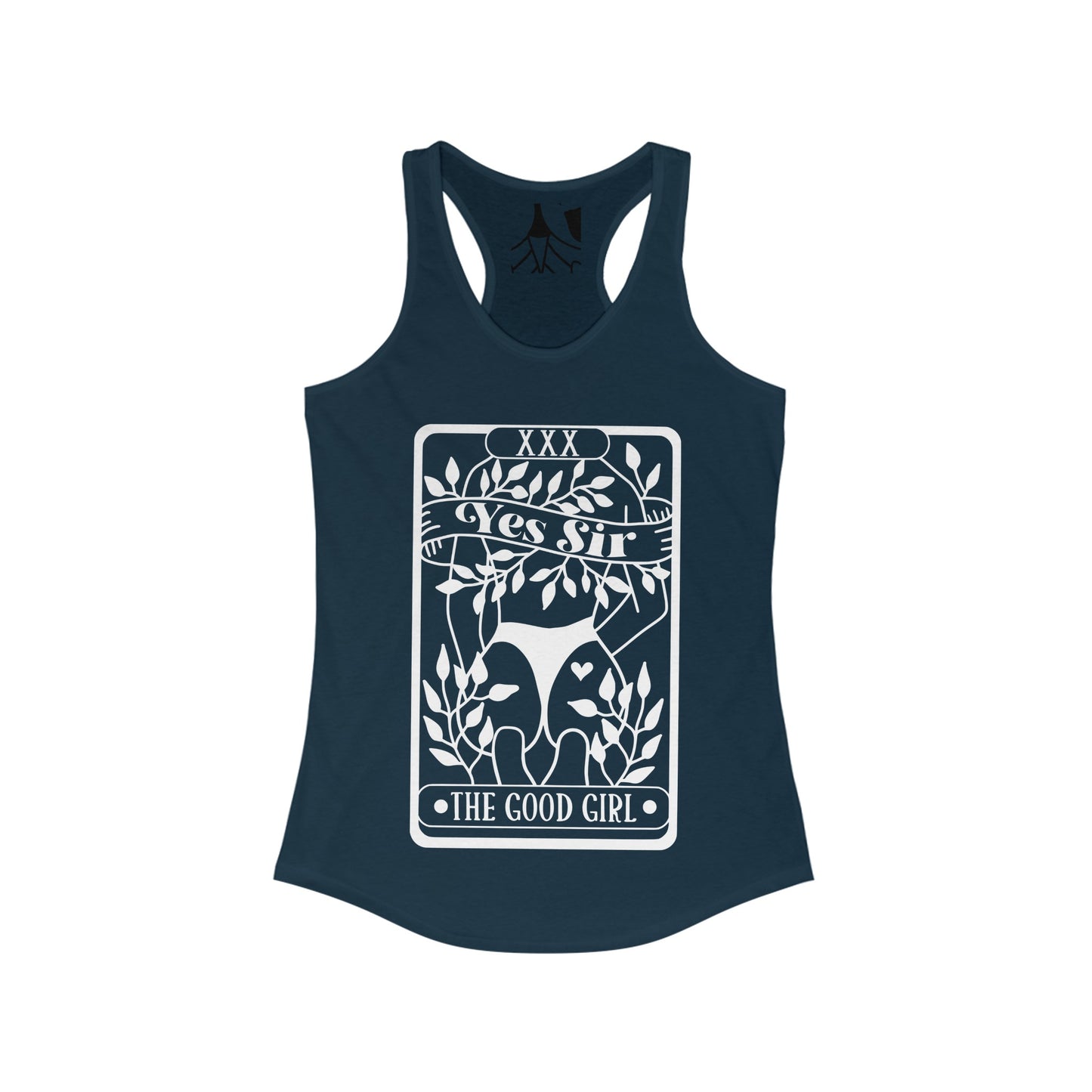 Tarot Card Yes Sir The Good Girl Women's Ideal Racerback Tank