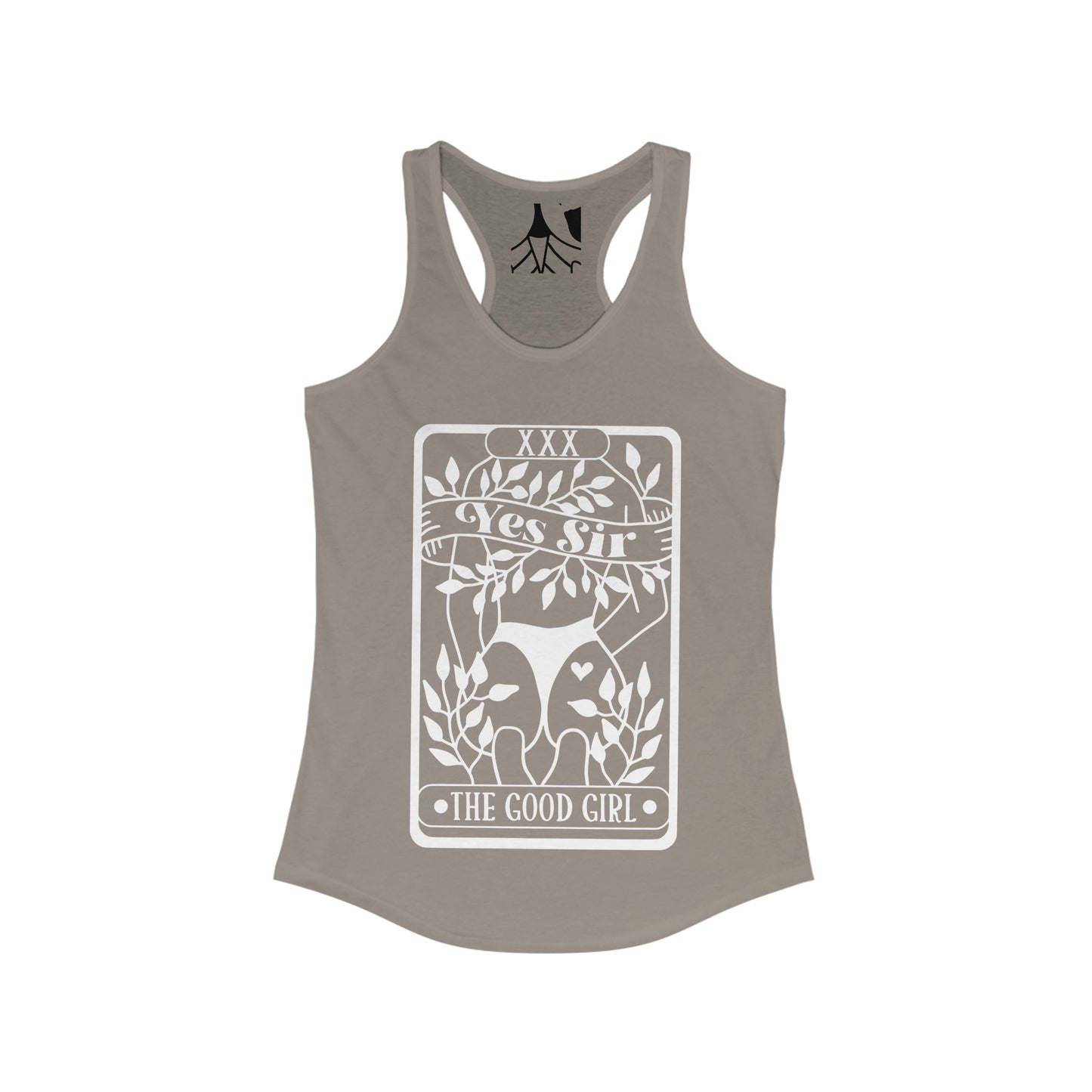 Tarot Card Yes Sir The Good Girl Women's Ideal Racerback Tank