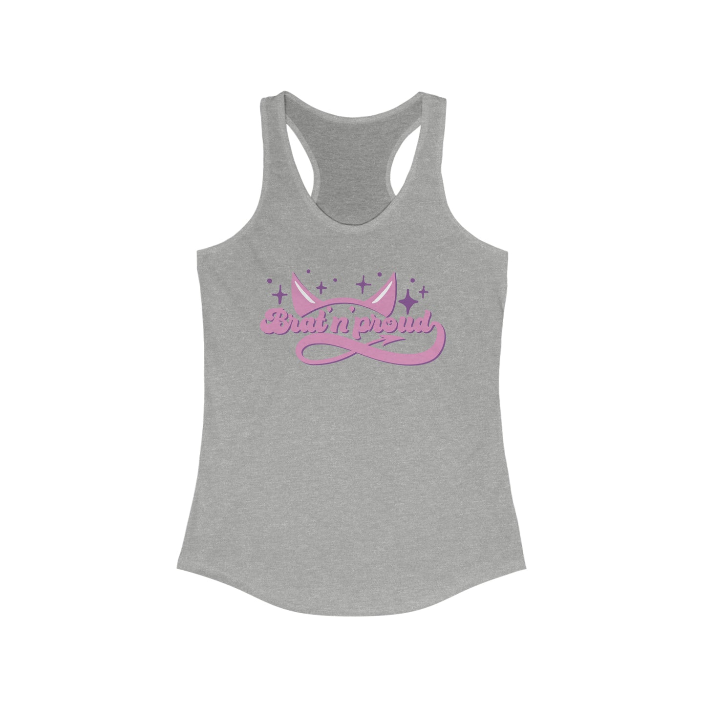 Bratty & Proud Pleasure Kink Women's Ideal Racerback Tank