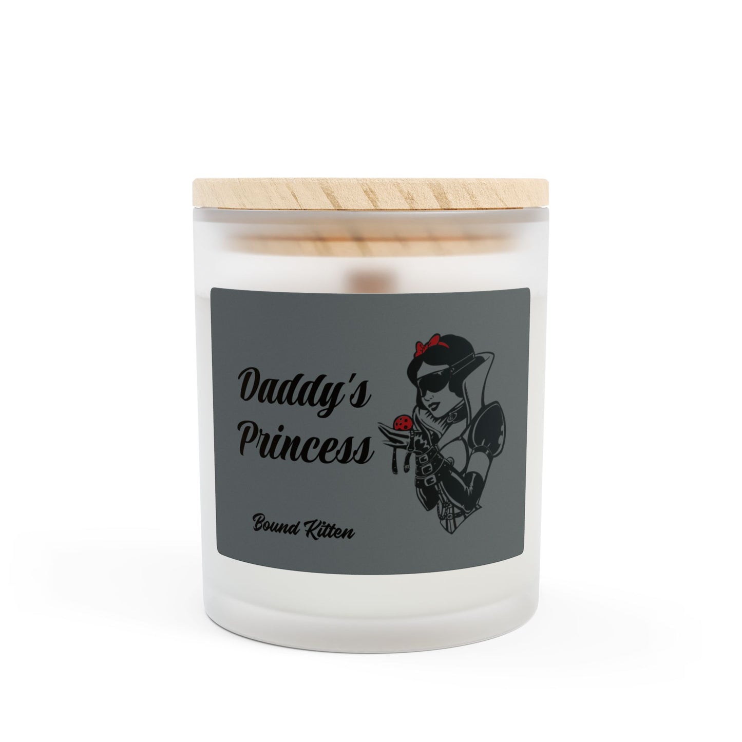 Daddy's Princess Snow Frosted Glass Candle, 11oz