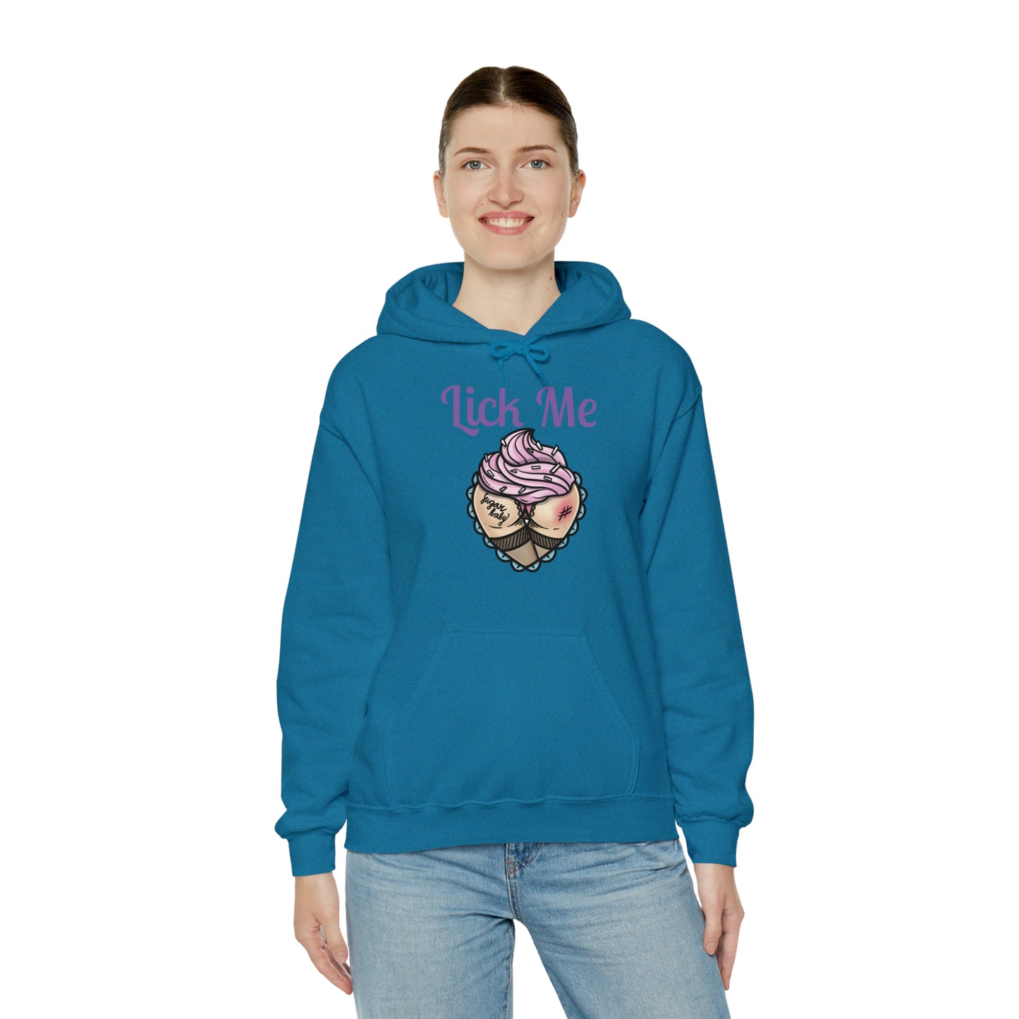 Lick Me Pleasure Kink Unisex Heavy Blend Hooded Sweatshirt