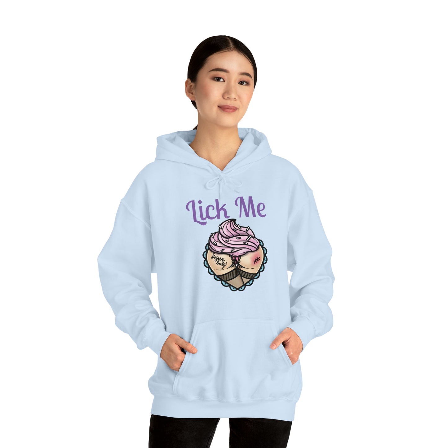 Lick Me Pleasure Kink Unisex Heavy Blend Hooded Sweatshirt